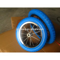 Avoid aeration puncture 12'' PU solid foam wheel , matel rim Children's balanced bike wheel ,baby wheel